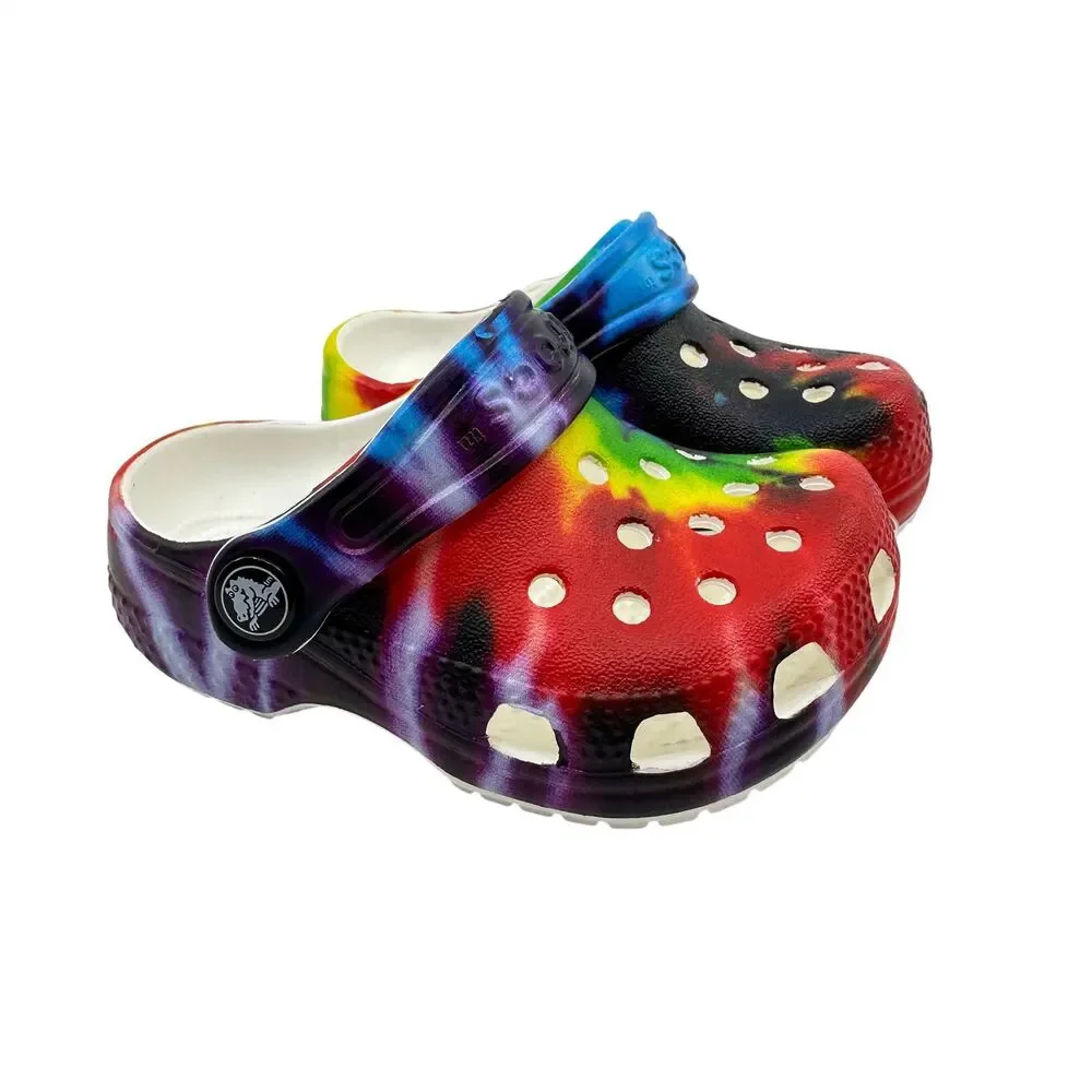 Crocs Classic Little Graphics Tie Dye Baby Toddler Sandal Clog